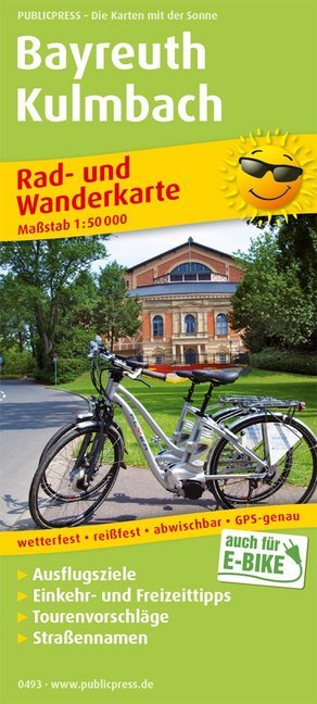 PUBLICPRESS Rad- und Wanderkarte Bayreuth - Kulmbach main product photo