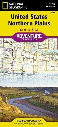 National Geographic Adventure Map United States, Northern Plains main product photo
