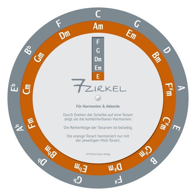 7-Zirkel, Für Harmonien & Akkorde, Drehscheibe main product photo