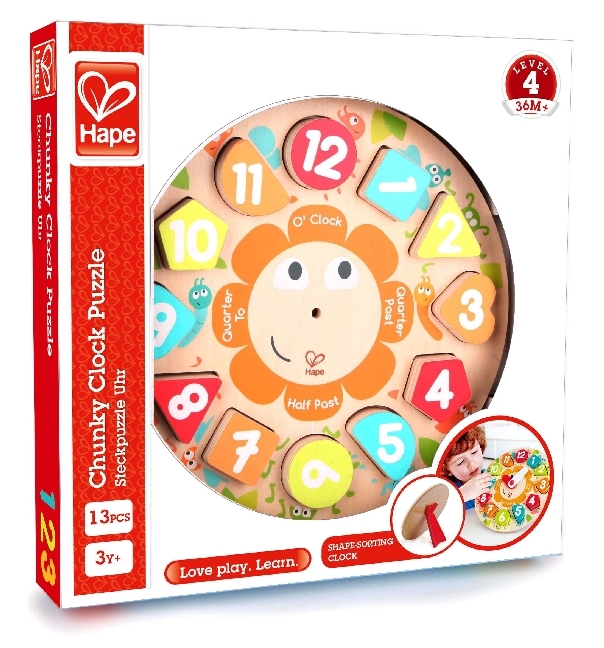 Hape Steckpuzzle Uhr (Kinderpuzzle) main product photo