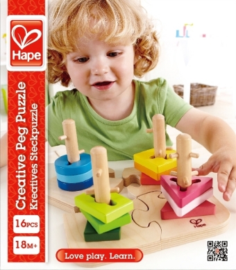Hape Kreatives Steckpuzzle (Kinderpuzzle)