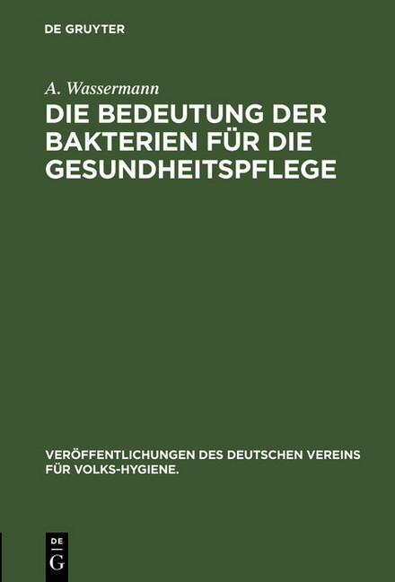 Die Bedeutung der Bakterien für die Gesundheitspflege main product photo