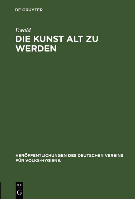Die Kunst alt zu werden main product photo