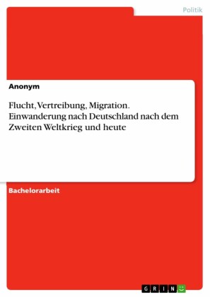 Flucht, Vertreibung, Migration. Einwanderung nach Deutschland nach dem Zweiten Weltkrieg und heute