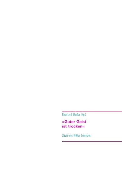 "Guter Geist ist trocken" main product photo