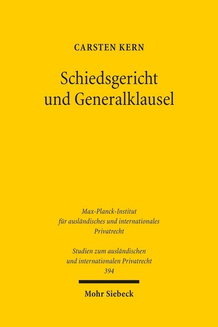 Schiedsgericht und Generalklausel main product photo