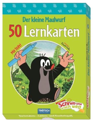 Der kleine Maulwurf Lernkarten Schreib-und-wisch-weg in Box