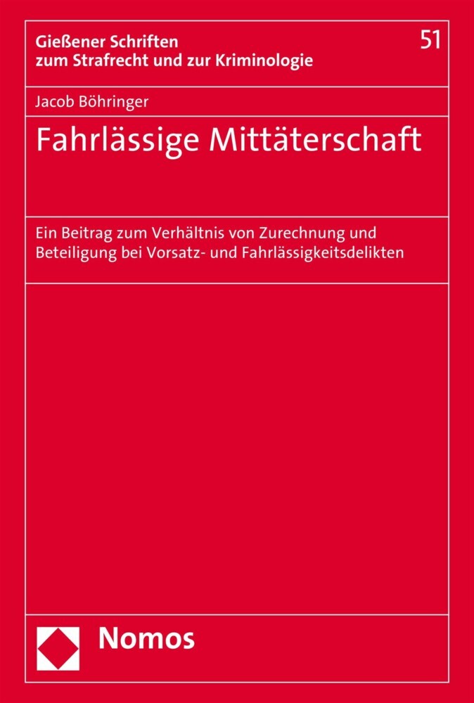 Fahrlässige Mittäterschaft main product photo