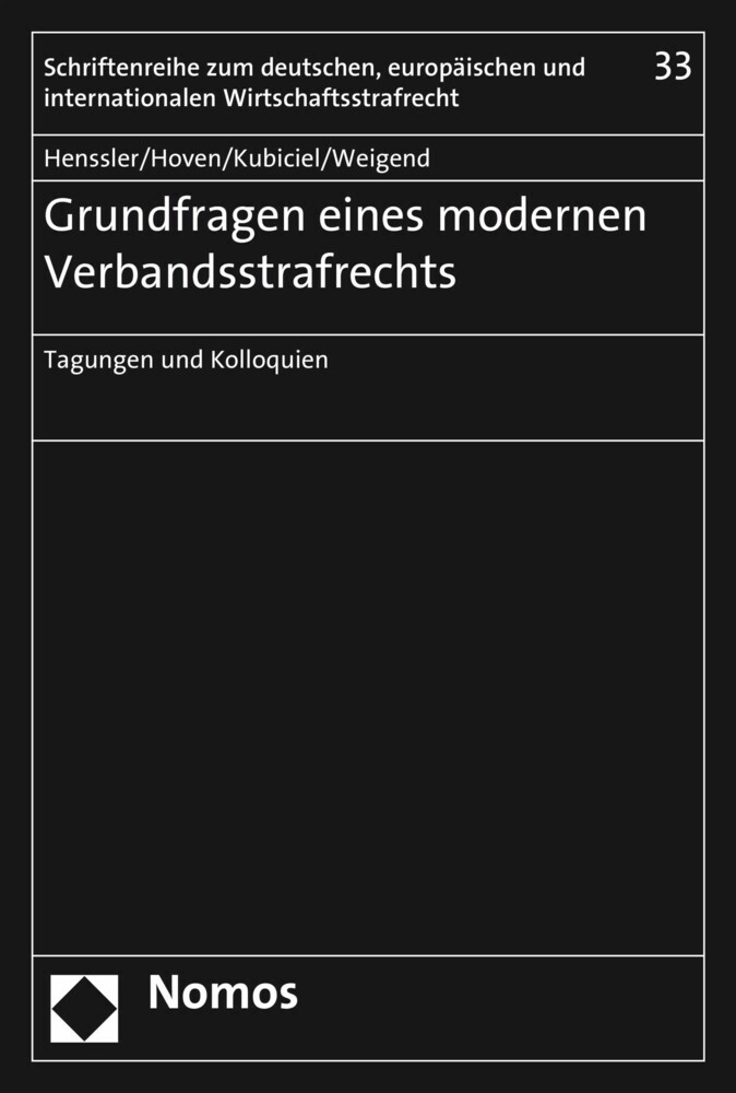 Grundfragen eines modernen Verbandsstrafrechts main product photo