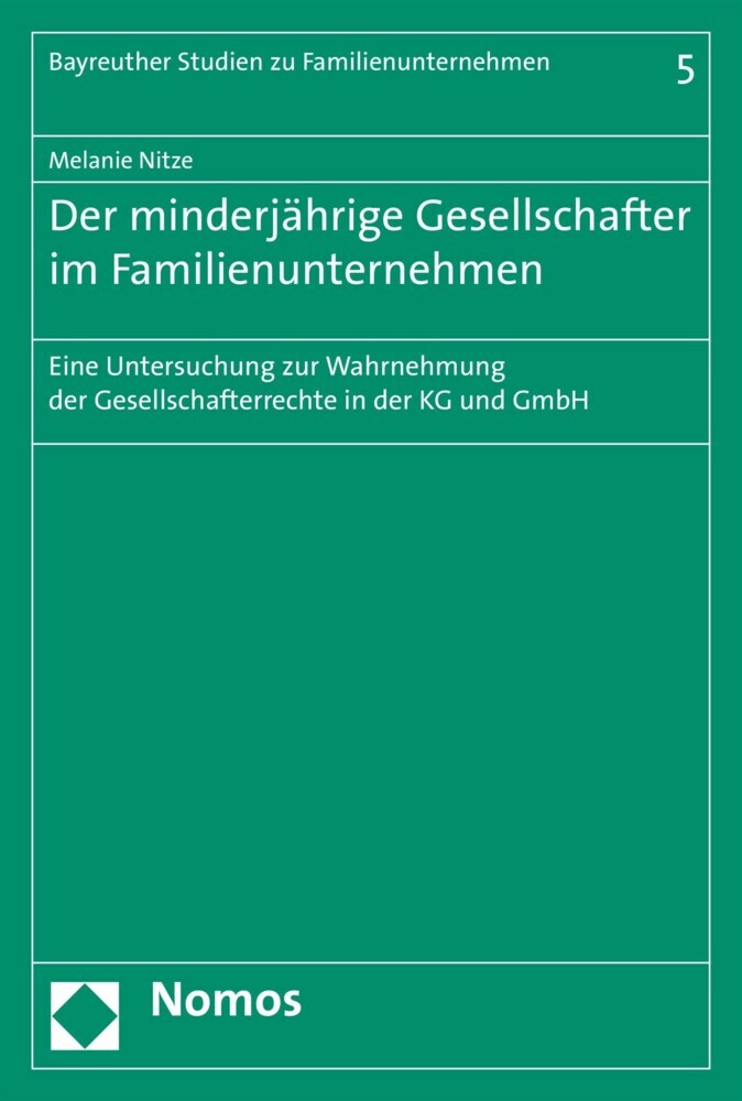 Der minderjährige Gesellschafter im Familienunternehmen main product photo