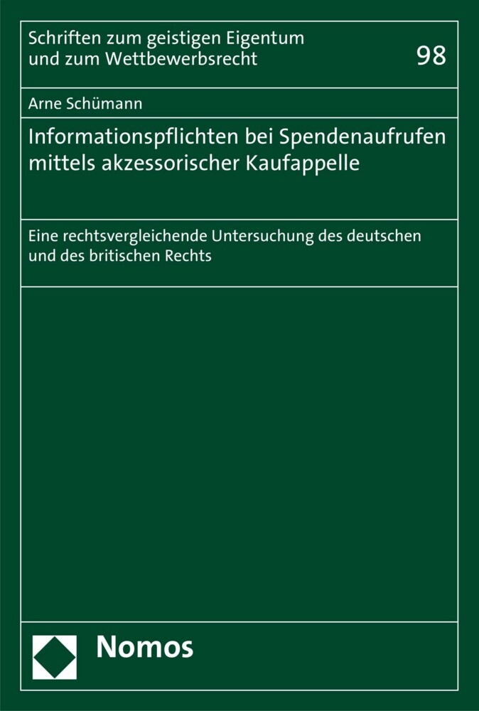 Informationspflichten bei Spendenaufrufen mittels akzessorischer Kaufappelle main product photo