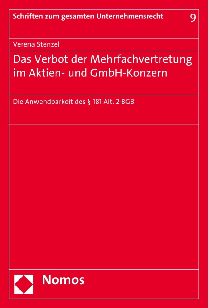 Das Verbot der Mehrfachvertretung im Aktien- und GmbH-Konzern main product photo