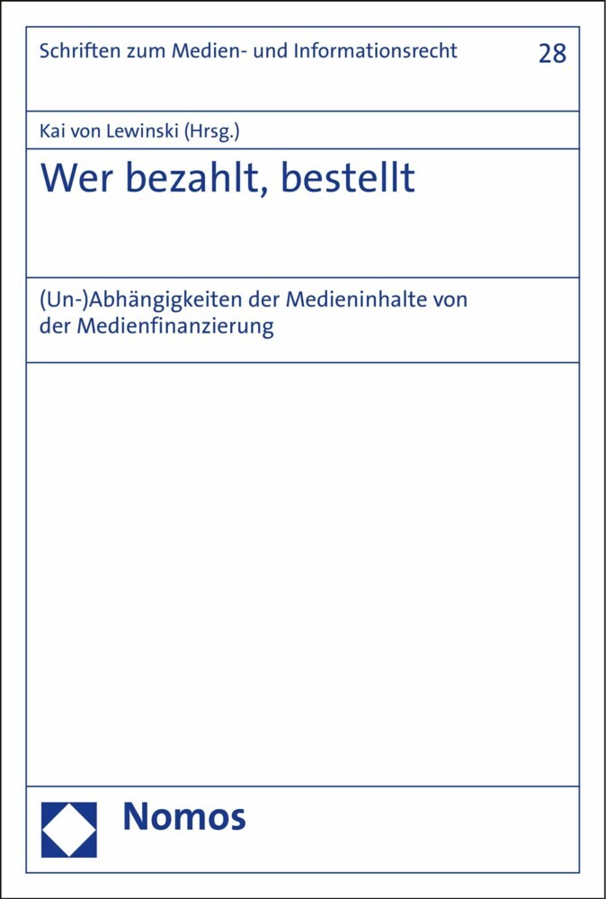 Wer bezahlt, bestellt main product photo