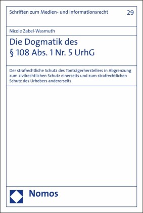 Die Dogmatik des 108 Abs. 1 Nr. 5 UrhG