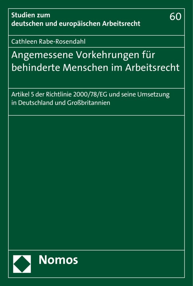 Angemessene Vorkehrungen für behinderte Menschen im Arbeitsrecht main product photo