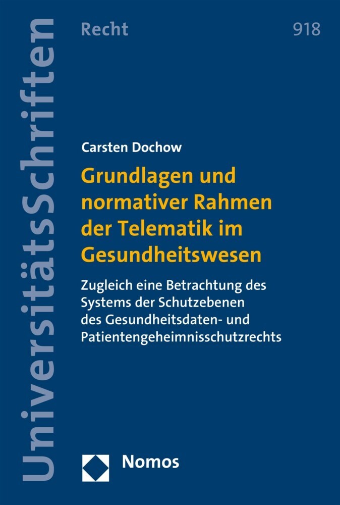 Grundlagen und normativer Rahmen der Telematik im Gesundheitswesen main product photo