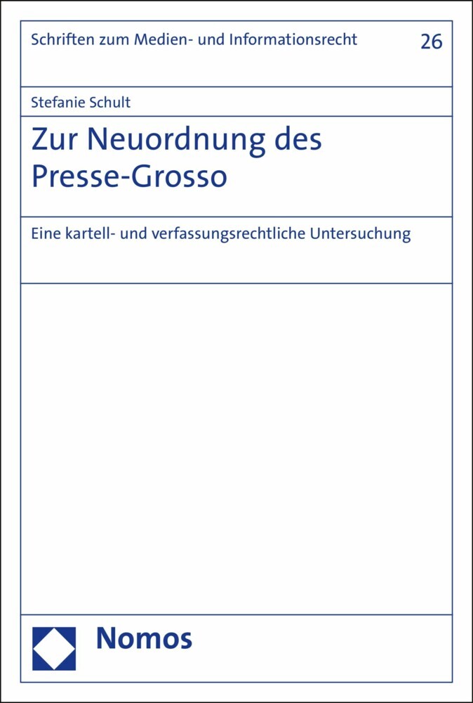 Zur Neuordnung des Presse-Grosso main product photo