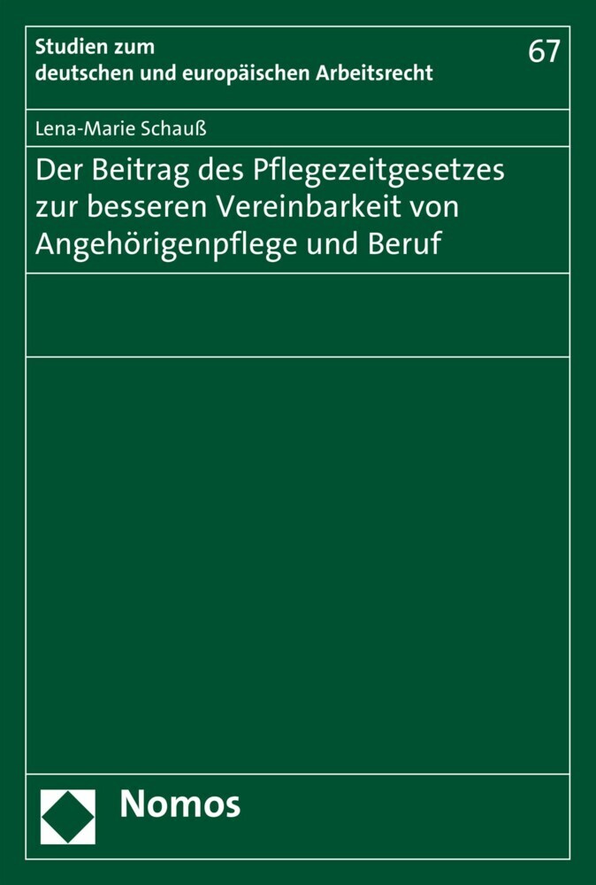 Der Beitrag des Pflegezeitgesetzes zur besseren Vereinbarkeit von Angehörigenpflege und Beruf main product photo