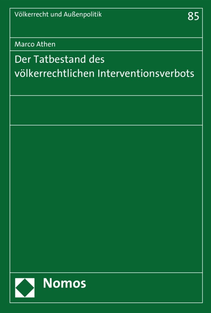 Der Tatbestand des völkerrechtlichen Interventionsverbots main product photo