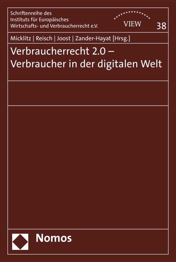 Verbraucherrecht 2.0 - Verbraucher in der digitalen Welt main product photo