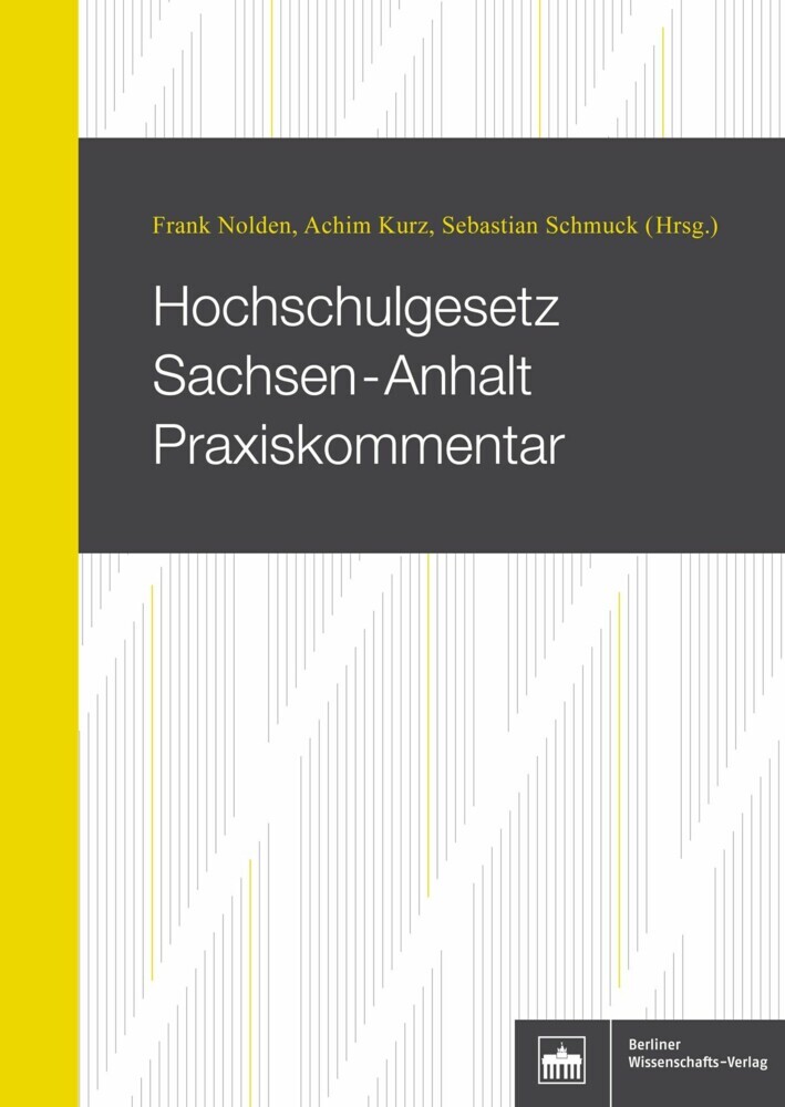 Hochschulgesetz Sachsen-Anhalt Praxiskommentar main product photo