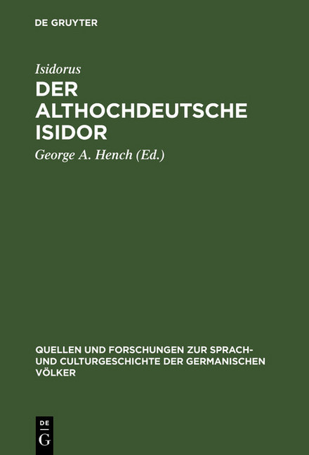 Der althochdeutsche Isidor main product photo