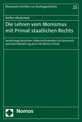 Die Lehren vom Monismus mit Primat staatlichen Rechts main product photo