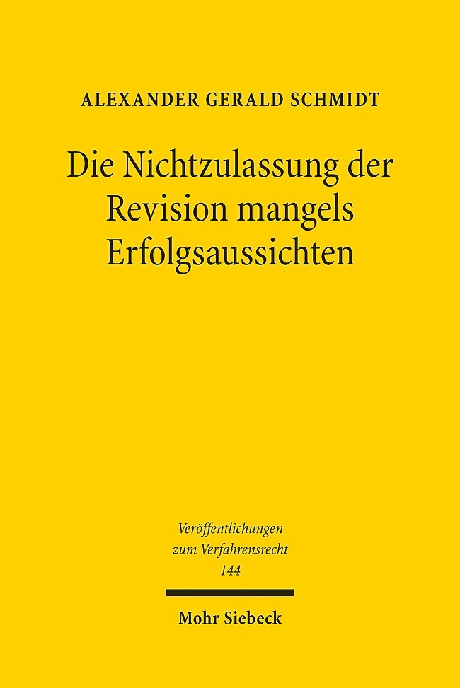 Die Nichtzulassung der Revision mangels Erfolgsaussichten main product photo