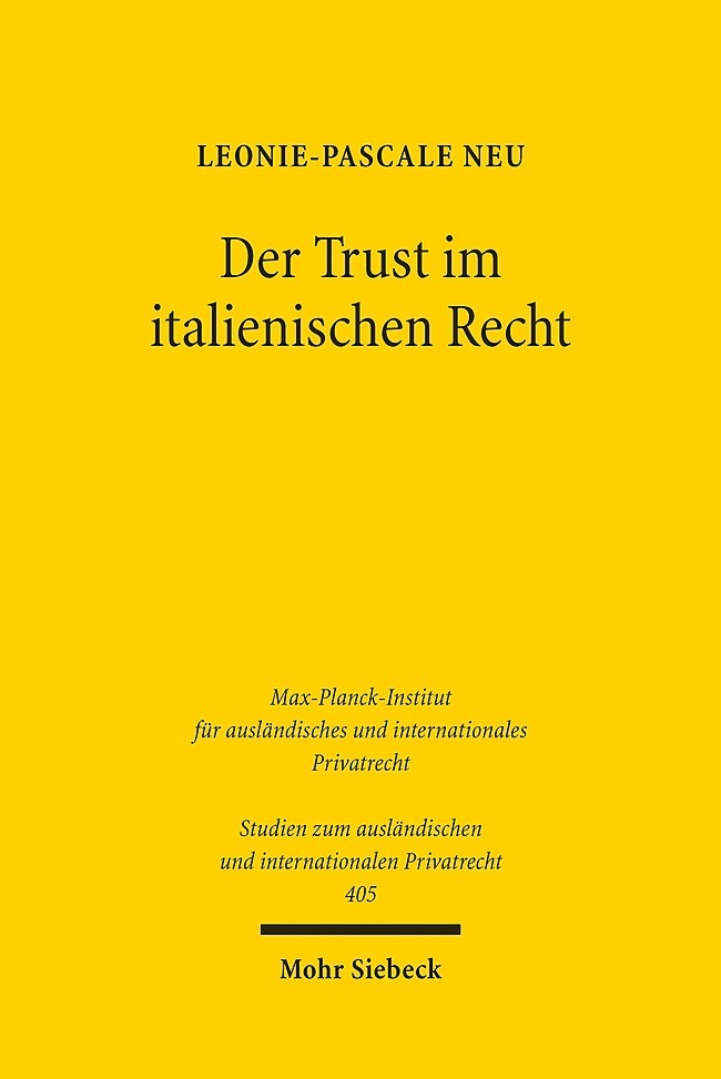 Der Trust im italienischen Recht main product photo