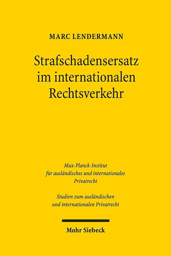 Strafschadensersatz im internationalen Rechtsverkehr main product photo
