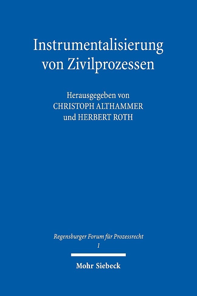 Instrumentalisierung von Zivilprozessen main product photo