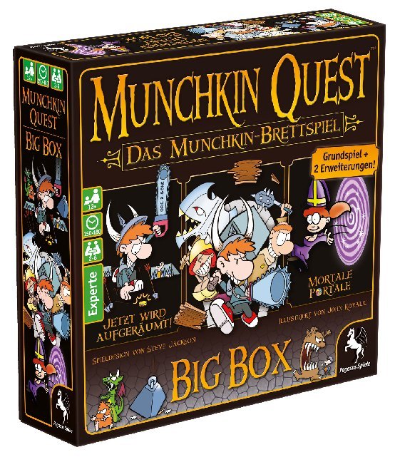 Munchkin Quest: Das Brettspiel, 2. Edition (Spiel) main product photo