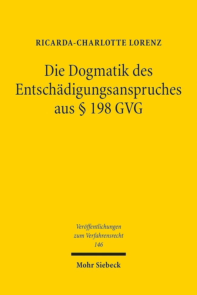 Die Dogmatik des Entschädigungsanspruchs aus § 198 GVG main product photo