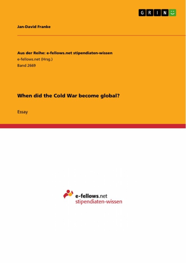 When did the Cold War become global? main product photo