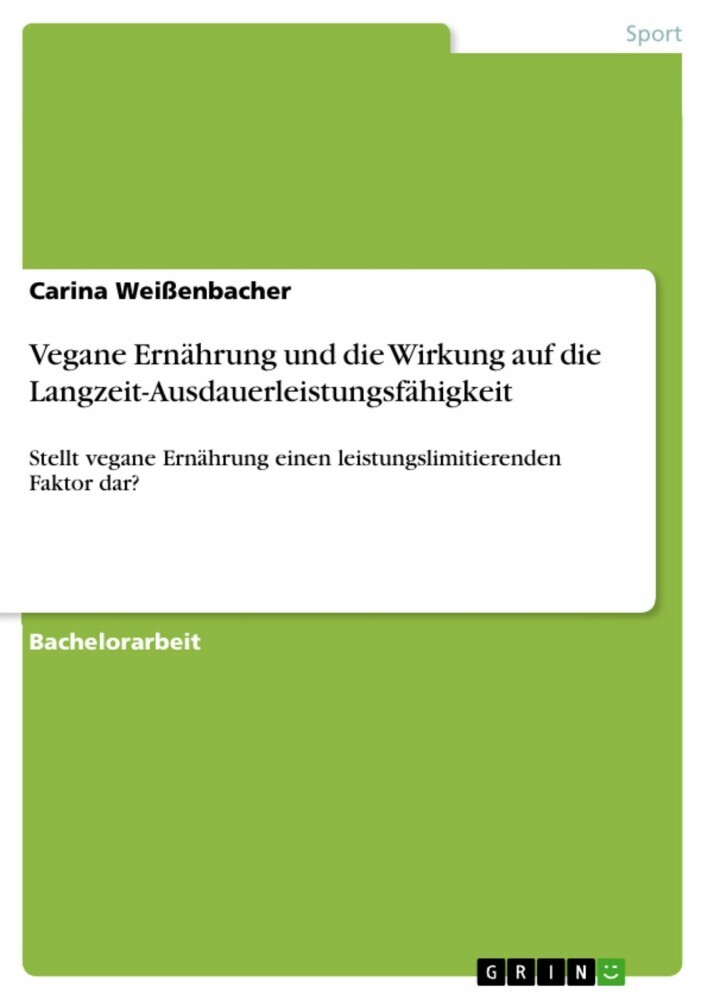 Vegane Ernährung und die Wirkung auf die Langzeit-Ausdauerleistungsfähigkeit main product photo