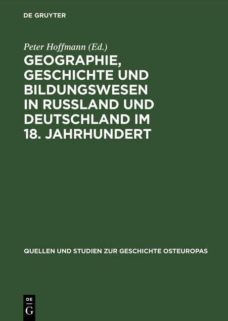 Geographie, Geschichte und Bildungswesen in Rußland und Deutschland im 18. Jahrhundert main product photo