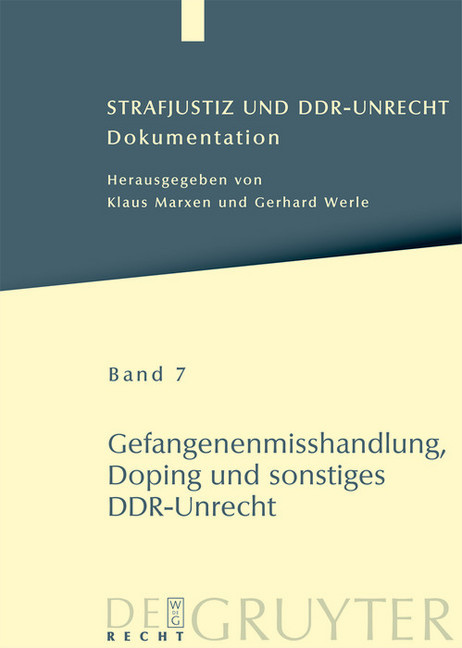 Gefangenenmisshandlung, Doping und sonstiges DDR-Unrecht main product photo