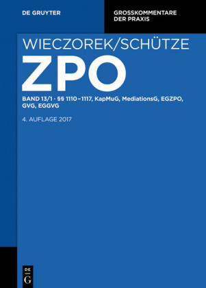 §§  1110-1117, KapMuG, MediationsG, EGZPO, GVG, EGGVG