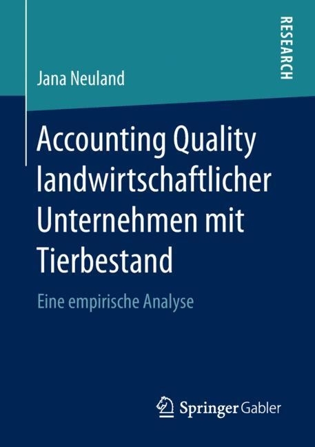 Accounting Quality landwirtschaftlicher Unternehmen mit Tierbestand main product photo