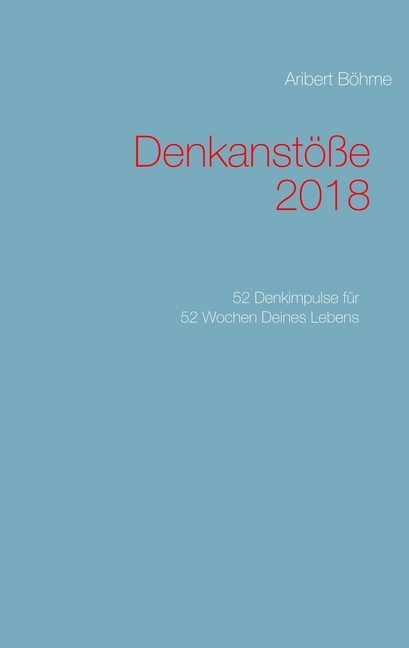 Denkanstöße 2018 main product photo
