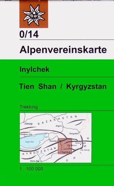 Alpenvereinskarte Inylchek - Tienschan-West / Kyrgyzstan main product photo