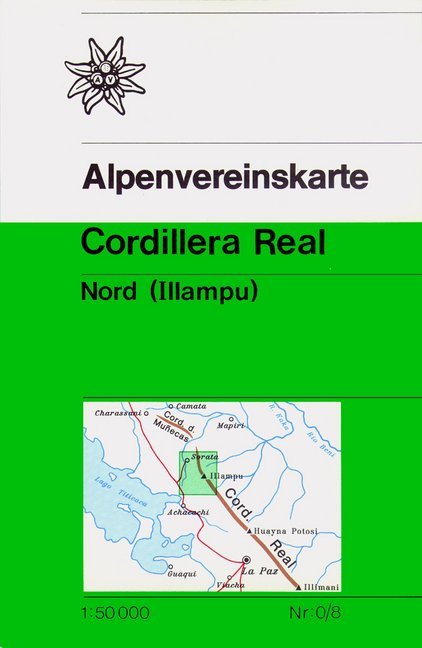 Alpenvereinskarte Cordillera Real Nord main product photo