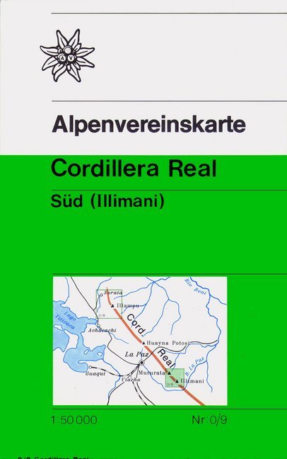 Alpenvereinskarte Cordillera Real Süd main product photo