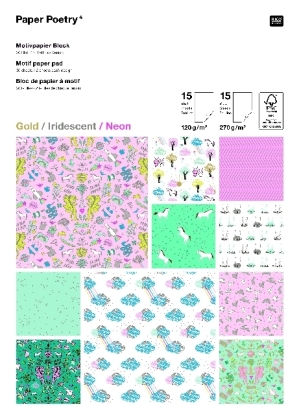Motivpapierblock,Wonderland