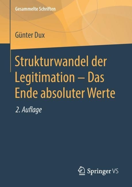Strukturwandel der Legitimation - Das Ende absoluter Werte main product photo