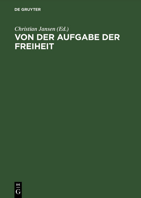 Von der Aufgabe der Freiheit main product photo