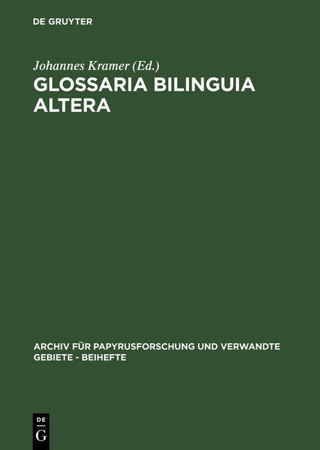 Glossaria bilinguia altera main product photo