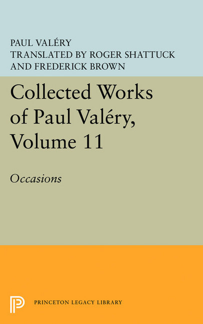 Collected Works of Paul Valery, Volume 11 main product photo