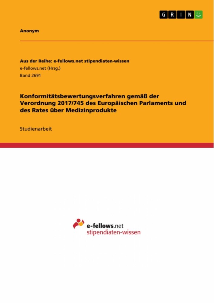 Konformitätsbewertungsverfahren gemäß der Verordnung 2017/745 des Europäischen Parlaments und des Rates über Medizinprodukte main product photo