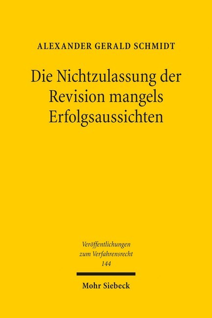 Die Nichtzulassung der Revision mangels Erfolgsaussichten main product photo